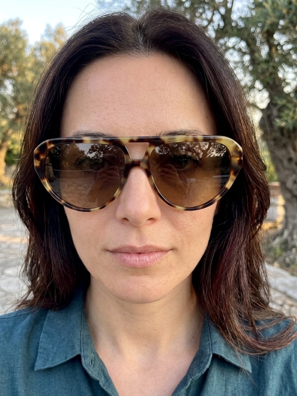 Tortoiseshell  Sunglasses - Brown Lenses